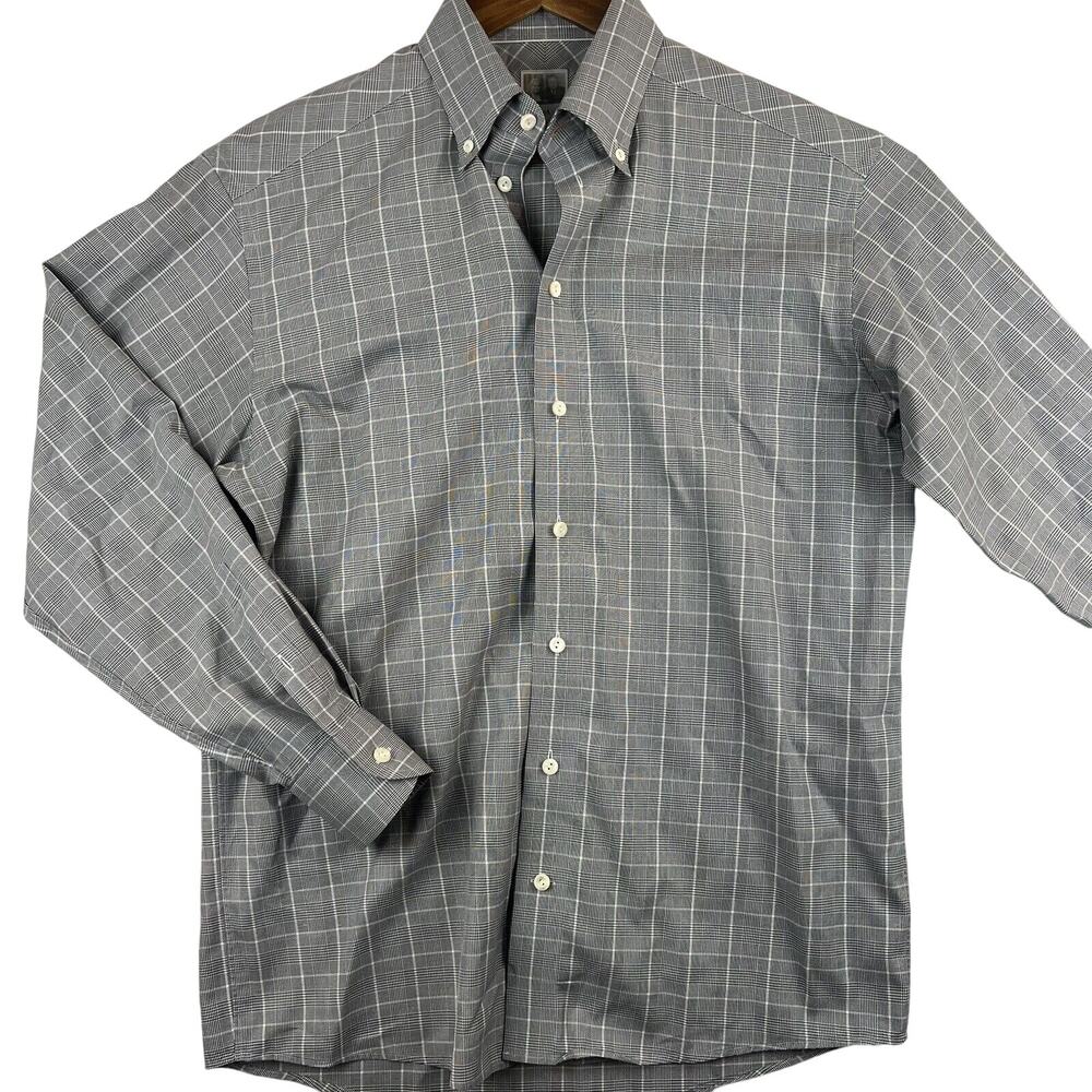 Eton of Sweden Buckingham Luxury DnA Men’s Shirt - Black - Sz 40/15.75